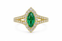 Ringe Crivelli Dame in Gelbgold Smeraldo 035-VR28988
